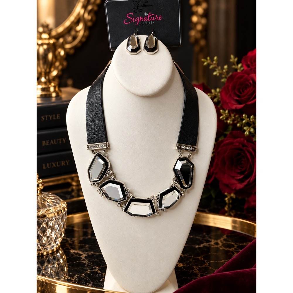 Paparazzi Zi Collection Signature Series The Jennifer Necklace Earrings Set
